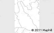 Blank Simple Map of Austur-Hunavatns, no labels