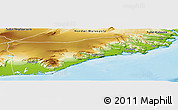 Physical Panoramic Map of Austur-Skaftafells