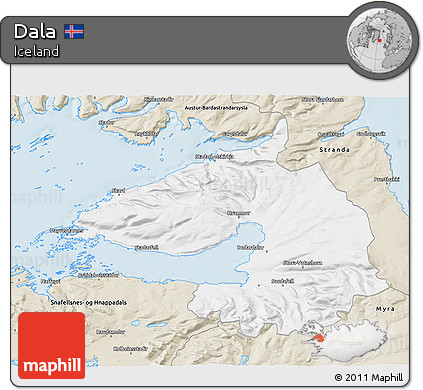 Classic Style 3D Map of Dala