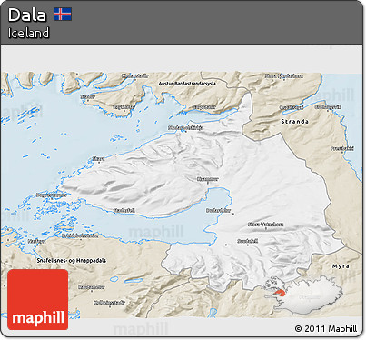 Classic Style 3D Map of Dala