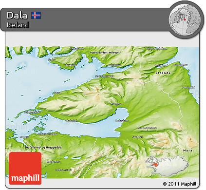 Physical 3D Map of Dala