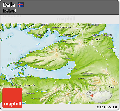 Physical 3D Map of Dala