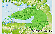 Political 3D Map of Dala, physical outside