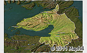 Satellite 3D Map of Dala, darken