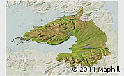 Satellite 3D Map of Dala, lighten
