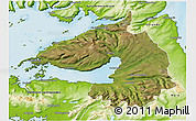 Satellite 3D Map of Dala, physical outside