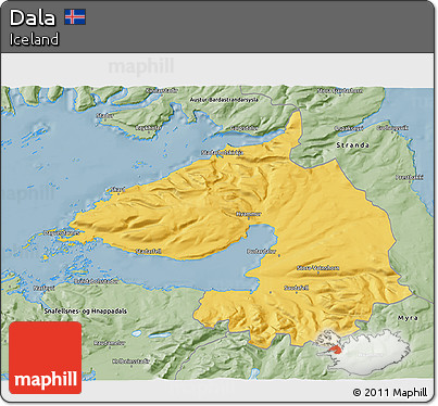 Savanna Style 3D Map of Dala