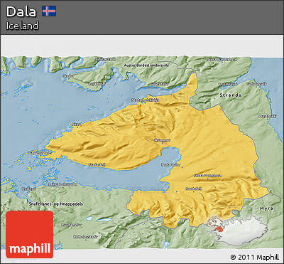 Savanna Style 3D Map of Dala