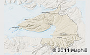 Shaded Relief 3D Map of Dala, lighten