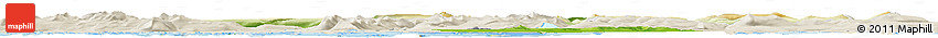 Physical Horizon Map of Dala, shaded relief outside