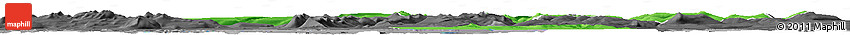 Political Horizon Map of Dala, darken, desaturated