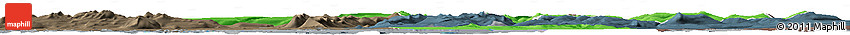Political Horizon Map of Dala, darken, semi-desaturated