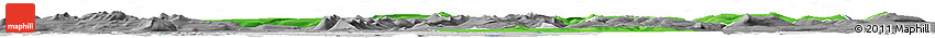 Political Horizon Map of Dala, desaturated