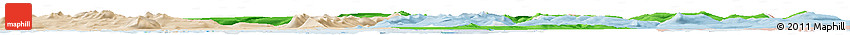 Political Horizon Map of Dala, lighten
