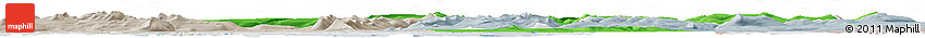 Political Horizon Map of Dala, lighten, semi-desaturated