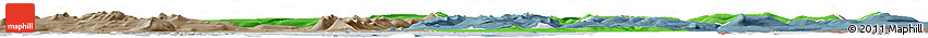 Political Horizon Map of Dala, semi-desaturated