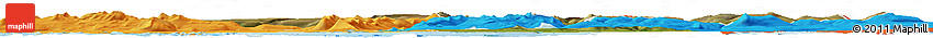 Satellite Horizon Map of Dala, political outside