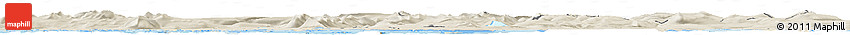 Shaded Relief Horizon Map of Dala
