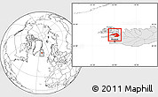 Blank Location Map of Dala, highlighted country