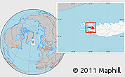 Gray Location Map of Dala, highlighted country