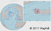 Gray Location Map of Dala, hill shading