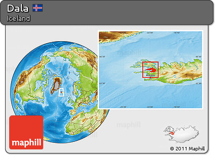 Physical Location Map of Dala