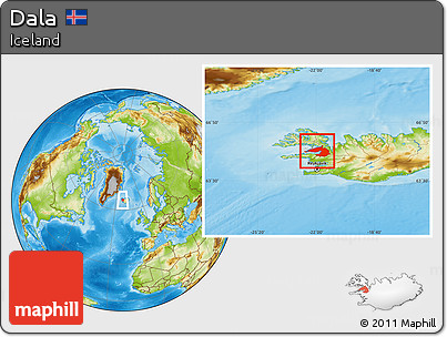 Physical Location Map of Dala
