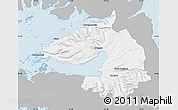 Gray Map of Dala, single color outside