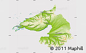 Physical Map of Dala, cropped outside