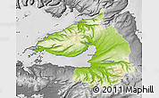 Physical Map of Dala, desaturated