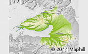Physical Map of Dala, lighten, desaturated