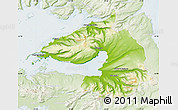 Physical Map of Dala, lighten