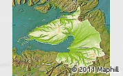 Physical Map of Dala, satellite outside