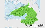 Political Map of Dala, single color outside