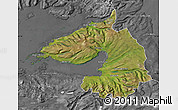 Satellite Map of Dala, desaturated