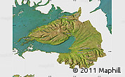 Satellite Map of Dala, single color outside