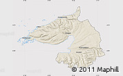 Shaded Relief Map of Dala, cropped outside