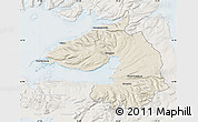 Shaded Relief Map of Dala, lighten