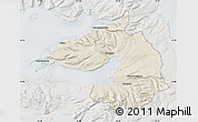Shaded Relief Map of Dala, lighten, semi-desaturated