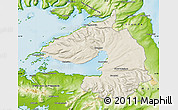 Shaded Relief Map of Dala, physical outside