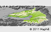 Physical Panoramic Map of Dala, darken, desaturated