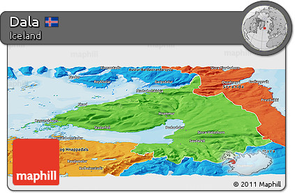 Political Panoramic Map of Dala