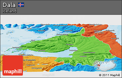 Political Panoramic Map of Dala