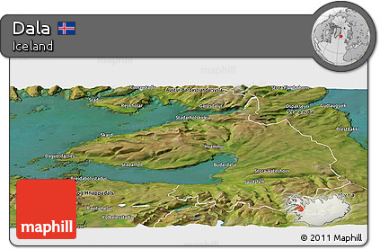 Satellite Panoramic Map of Dala
