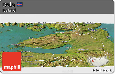 Satellite Panoramic Map of Dala