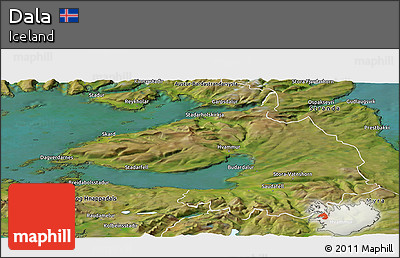 Satellite Panoramic Map of Dala