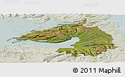 Satellite Panoramic Map of Dala, lighten