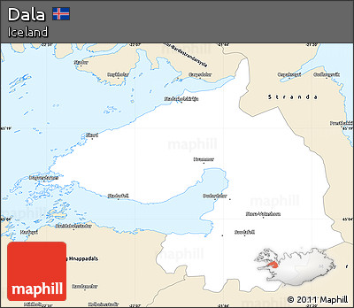 Classic Style Simple Map of Dala