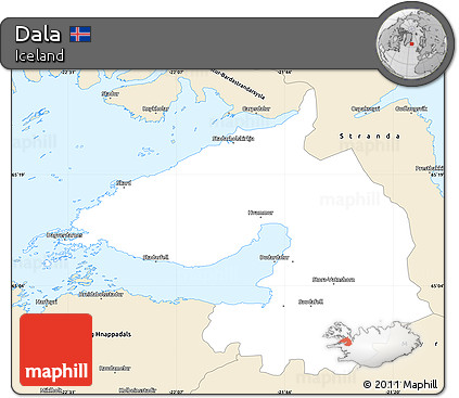 Classic Style Simple Map of Dala