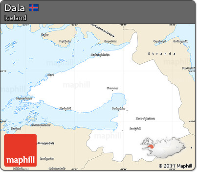 Classic Style Simple Map of Dala